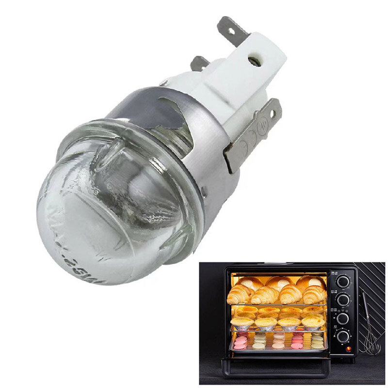 Soporte de lámpara de horno E14, iluminación para hornear, 15W/25W, tapa de lámpara de horno