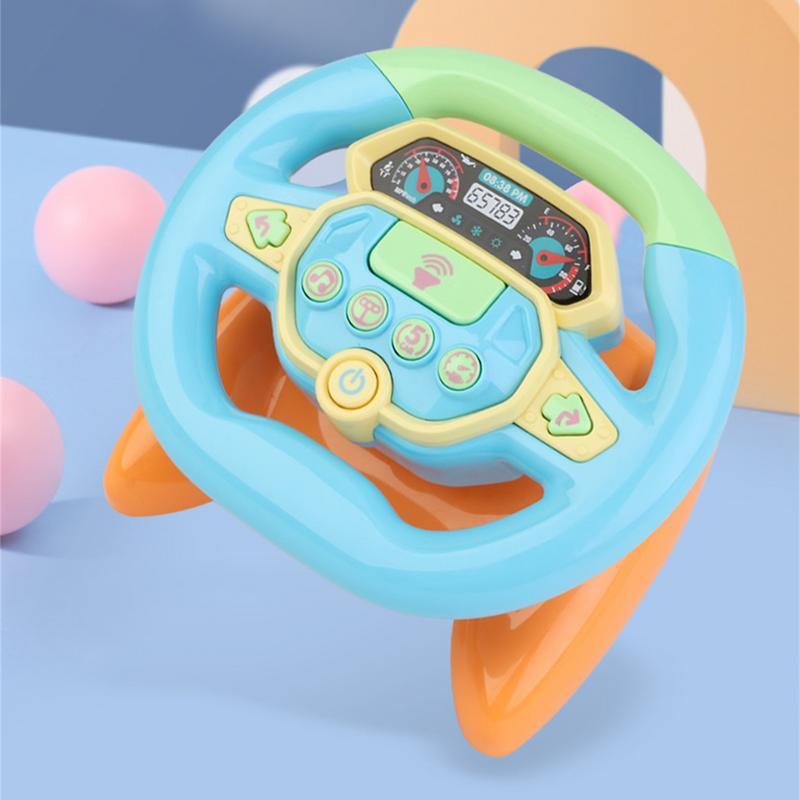 Kids Steering Wheel Driving Steering Wheel Toy With Light And Music Educational Toy For Pretend Driving Gifts For Kids