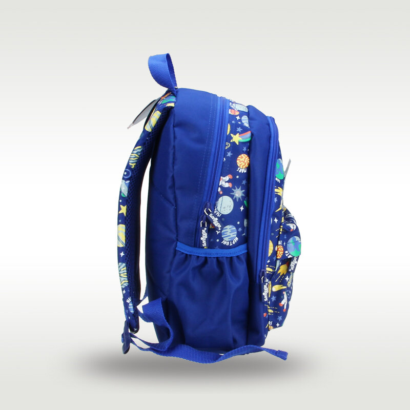 أستراليا Smiggle الأصلي الأطفال المدرسية حقيبة الكتف على ظهره الأزرق الداكن كوكب إدراج بطاقة اسم الصبي أكياس 3-6 سنوات 14 بوصة