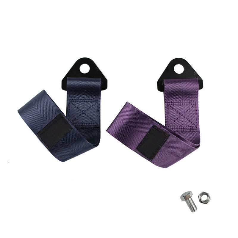 High-Strength Nylon Auto Trailer Ropes Tow Strap Universal Car Racing Tow Ropes Auto Trailer Ropes Bumper Trailer Towing Strap