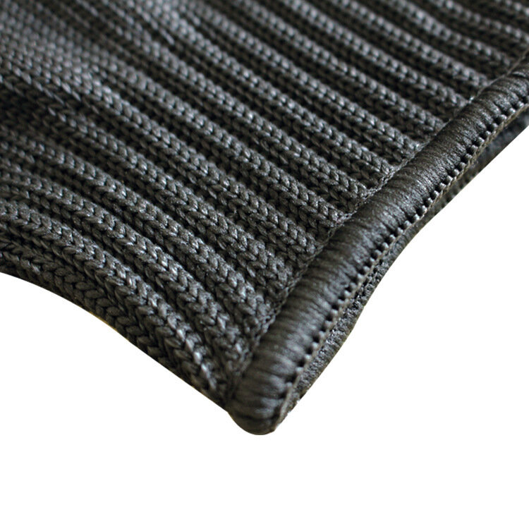鋼線付きの黒い金属メッシュの安全手袋,ブタン保護手袋,魚,肉,庭用の作業用手袋