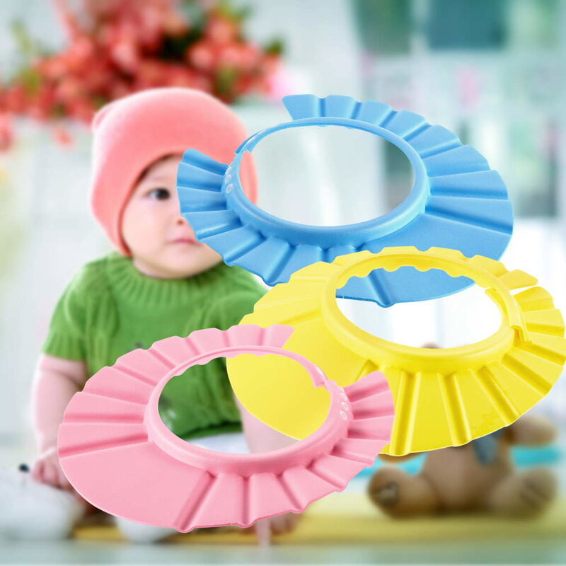Topi Pelindung Rambut Bayi Sampo Anak Balita Dapat Disesuaikan Topi Mandi Mandi Langsung Cuci Topi Pelindung Perawatan Anak
