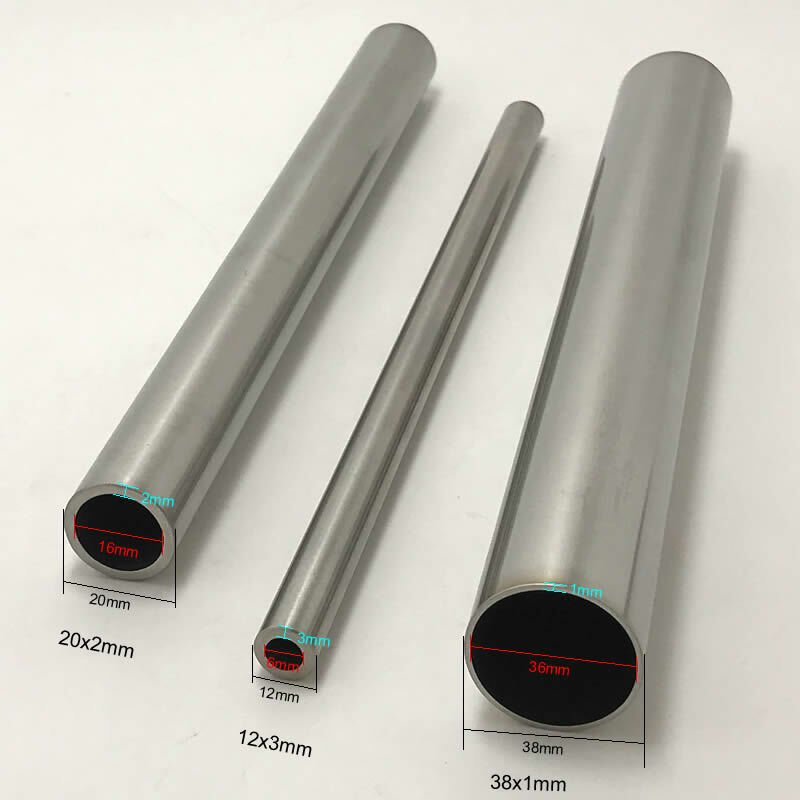 Outer diameter 38mm wall  thick 1mm 1.5mm 2mm 3mm 304 stainless steel precision tube  tolerance 0.05mm  polished inside outside