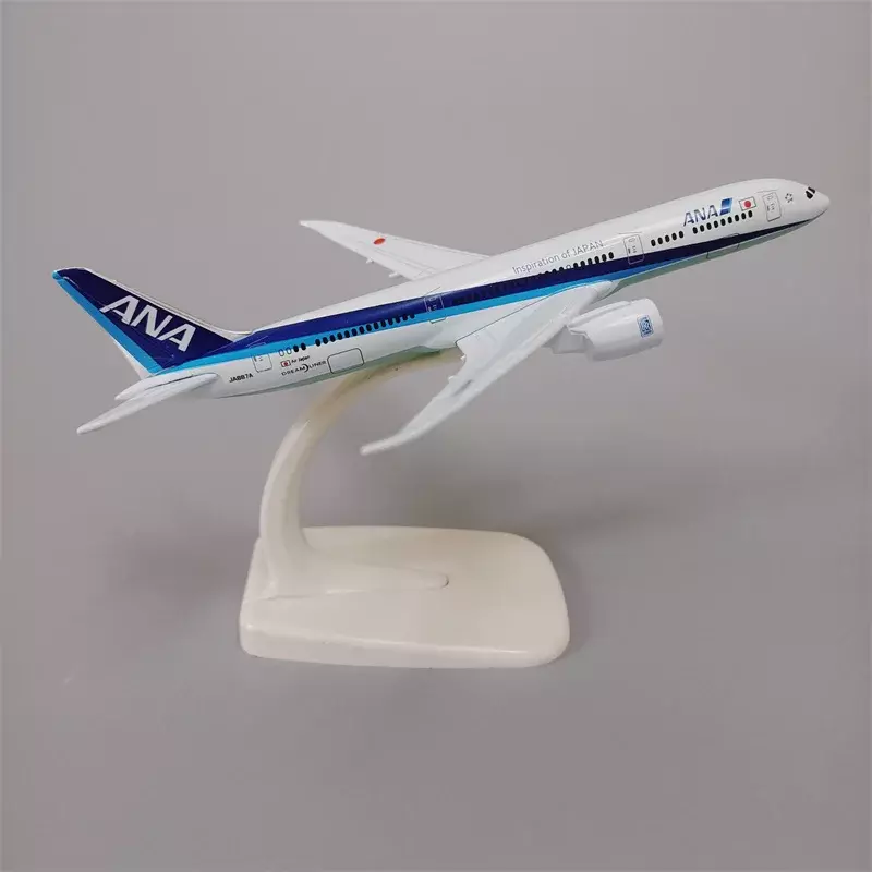 Japanese ANA Airlines Boeing 787 B787, Modelo de Avião, Liga De Metal, Escala 1/400, Diecast Avião, Avião, 16cm