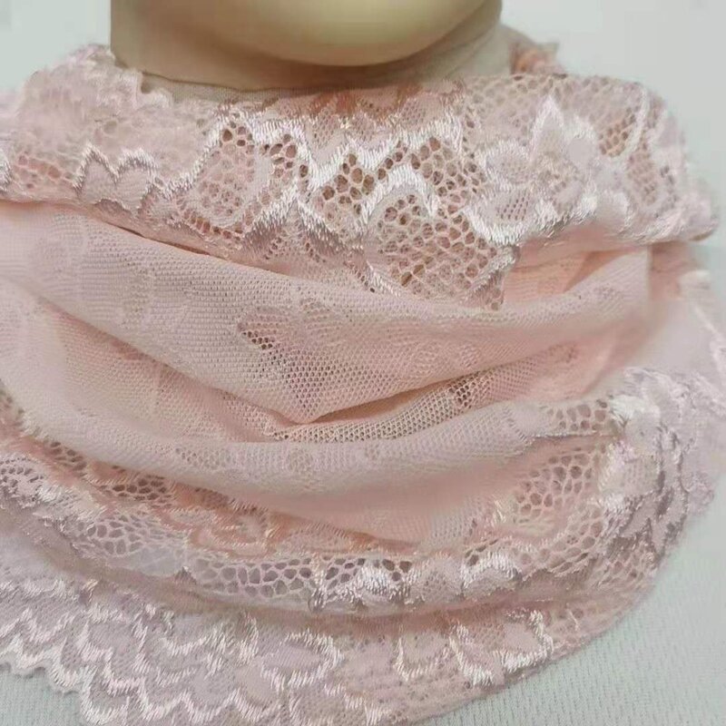Anti-UV Lace Mask Hot Sale Neck Protection Breathable Face Mask Ear Cord Silk Face Veil Outdoor Sports