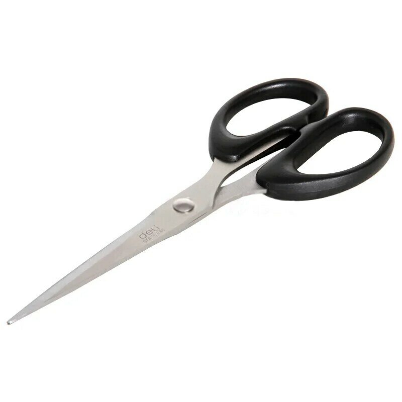 Deli 6034 nożyce do cięcia wysokiej jakości materiały papiernicze nożyczki ze stali nierdzewnej biuro Student Papercut