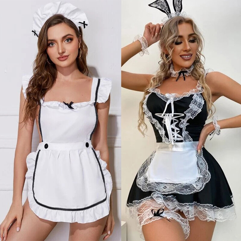 Costume de cosplay d'écolière sexy, lingerie sexy, uniforme d'infirmière, robe en dentelle, lingerie 7,0