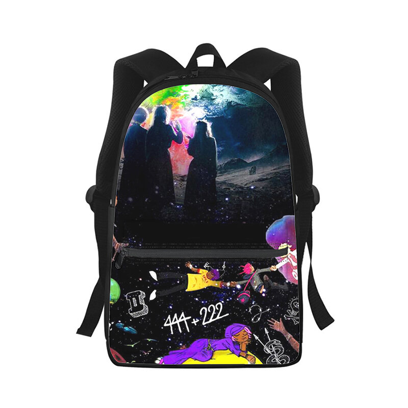 Lil Uzi Vert Rapper Men Women Backpack 3D Print Fashion Student School Bag Laptop Backpack Kids Travel Shoulder Bag