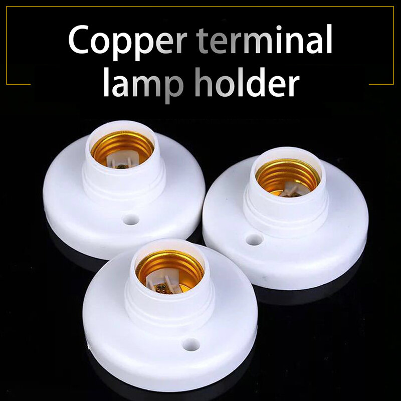Цоколь E27 240 (в) с винтовой крышкой, белая потолочная лампа, держатель для лампы, основание для лампы, 1 шт.