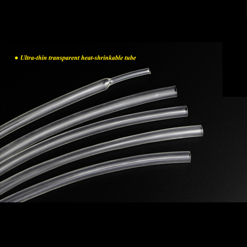 1 meter/lot heat shrink tabung 2:1 bening transparan tubing shrinkable bungkus 22mm 25mm 30mm 35mm 40mm 50mm 60mm) selongsong kabel kawat