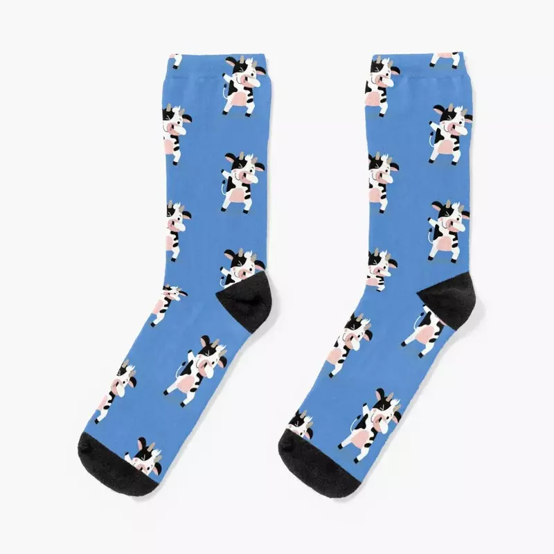 Calcetines dabbing de vaca para hombre y mujer, medias deportivas de golf para correr, regalo de Navidad, calcetines de diseñador
