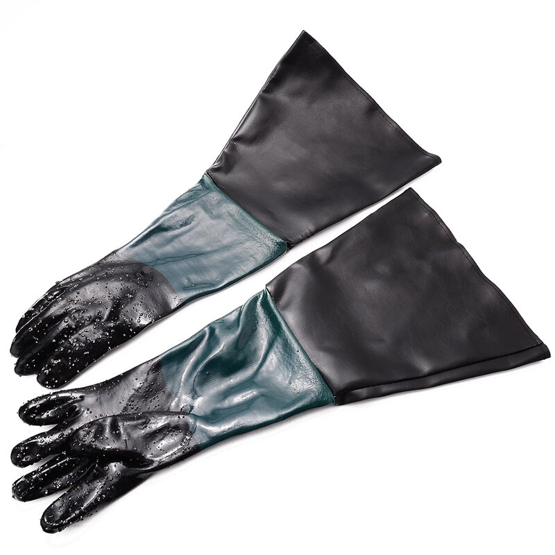 Guantes de chorro de arena de PVC, apertura de 11,8 "de diámetro, accesorios para gabinete, se adapta a Todos los guantes abrasivos, 1 par