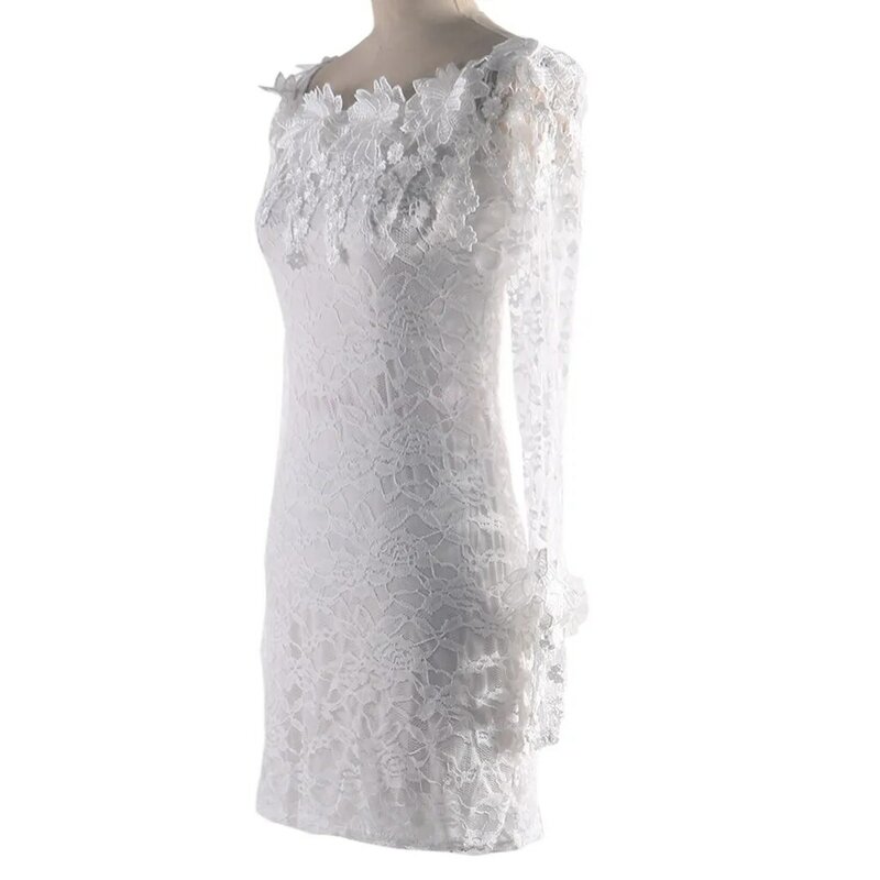 Элегантные шифоновые цветочные платья для женщин, белое платье с запахом и высокой талией, весенне-летнее прозрачное сексуальное платье с длинным рукавом Rropa De Mujer