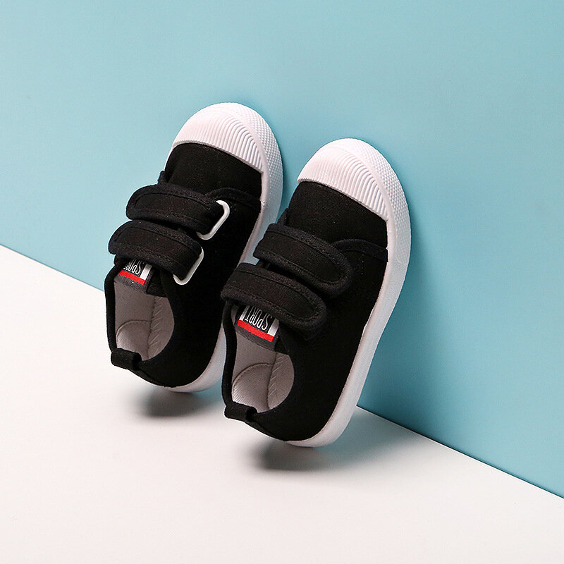 Calçados para crianças Meninas Meninos Sapatilhas de Lona Criança Respirável Sapatos Brancos Esporte Tênis De Corrida Bebê Macio Formadores Casuais Tamanho 21-30