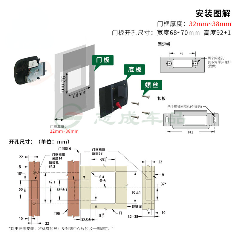 ของแท้ Marine Push-Type ประตูล็อค R3 Mechanical ประตูล็อคพิเศษรถ Motorhome RV Camper อุปกรณ์เสริม