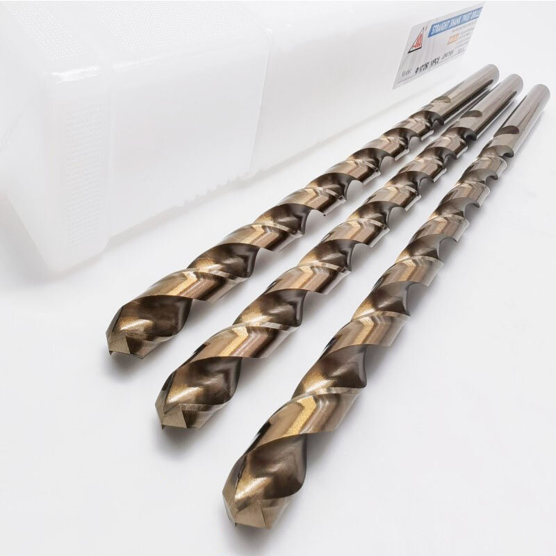 160-400mm Extra-long M35 Cobalt Straight Shank Twist Drill Bit HSS-Co Hole Tool For Stainless Steel Alloy Steel Cast Iron