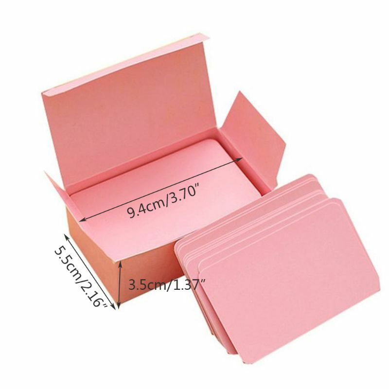 100 PCS Small Mini Business Cards Blank Name Note Cardboard Gift Word Cards for Business Gift Tag DIY Education Cards Dropship