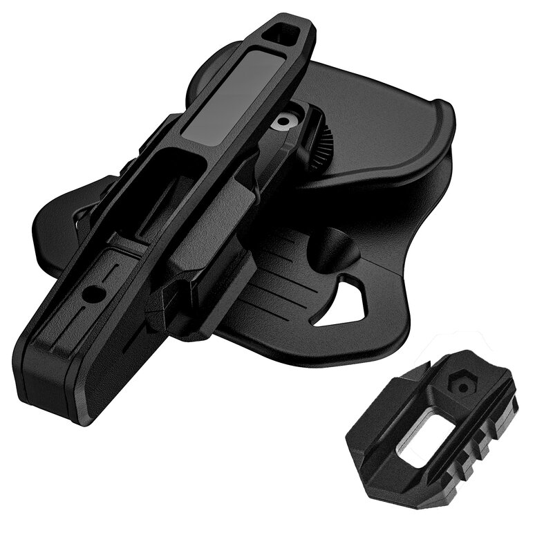 Sarung pistol Glock 9mm/SW40/357 pistol yang memiliki sarung pistol rel untuk semua tumpukan ganda