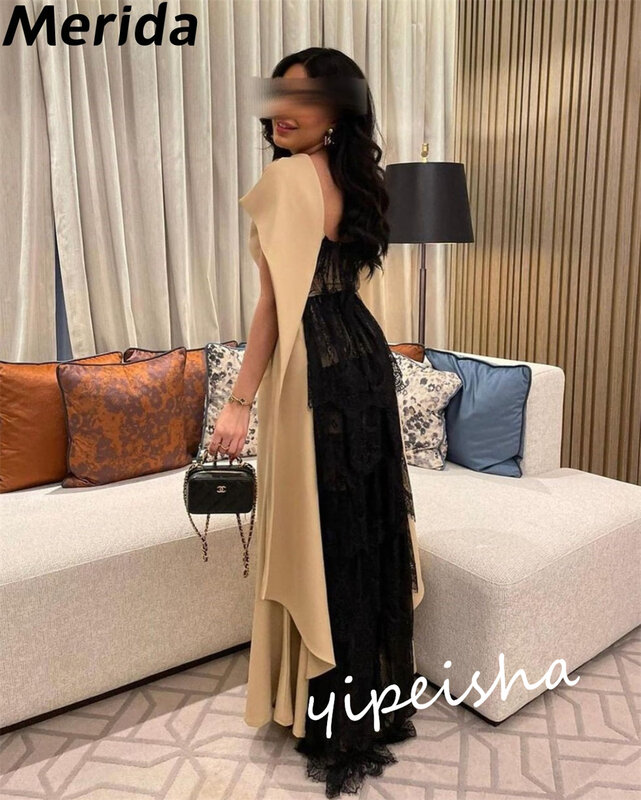 Prom Dress Saudi Arabia Classic Modern Style Formal Evening High Collar A-line Tulle Satin Bespoke Occasion Dresses