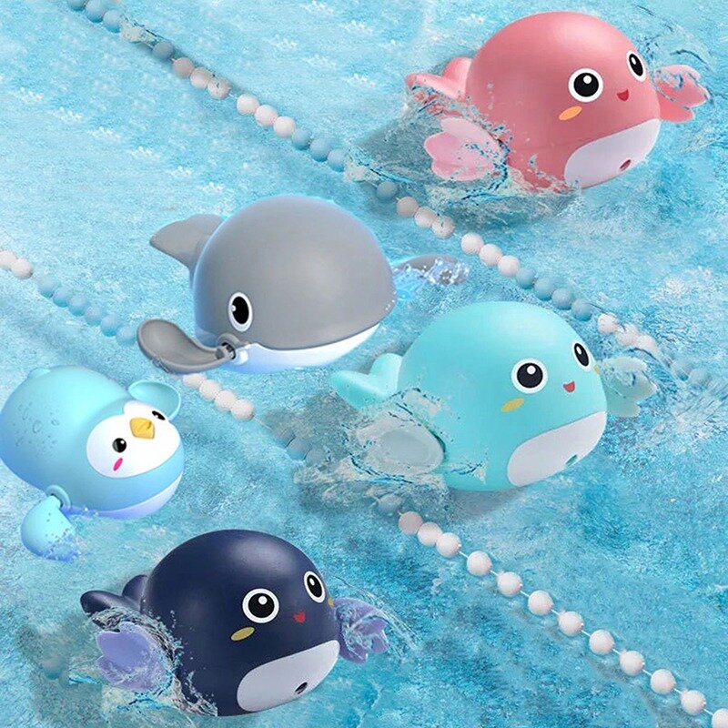 Baby Baden Speelgoed Kinderen Pinguïn Ei Water Spray Sprinkler Badkamer Besprenkeling Douche Speelgoed Kinderen Zwemmen Water Uurwerk Speelgoed