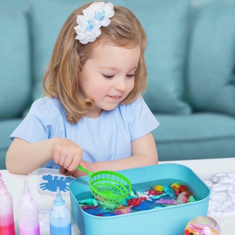 Juguete de Gel de agua mágico para niños y niñas, Kit de elfo de hada acuática colorido hecho a mano, aprendizaje de ciencias, regalos para niños
