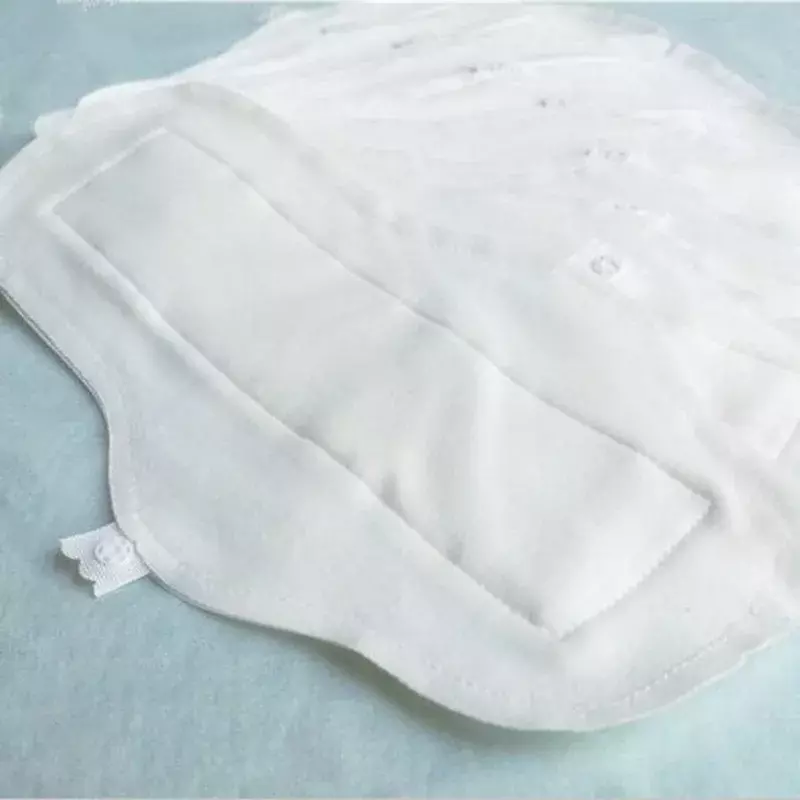 Almohadillas menstruales de tela para mujer, 100% algodón, reutilizables, impermeables, de uso diario, 270mm, lote de 5 unidades