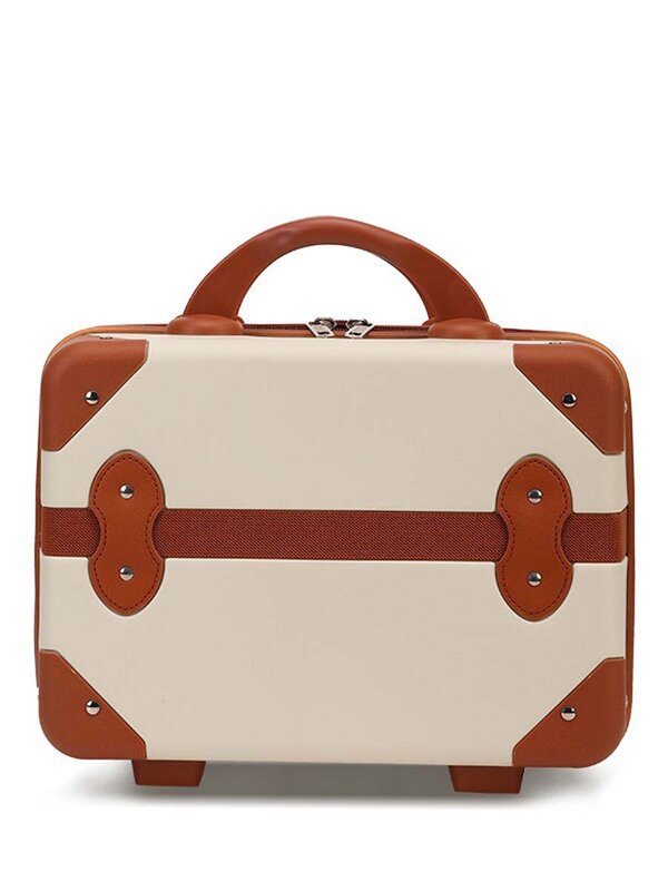 Nowe chłopięce i dziewczęce walizki torba na kosmetyki 14-calowych przenośny pojemnik podróży etui odporne na upadki walizka w stylu vintage podręcznych o dużej pojemności