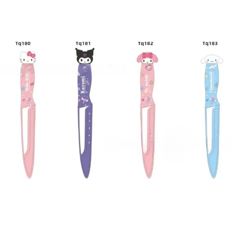 Sanrio MINISO Hello Kitty Kuromi My Melody кухонный нож из нержавеющей стали, портативный нож для овощей на открытом воздухе