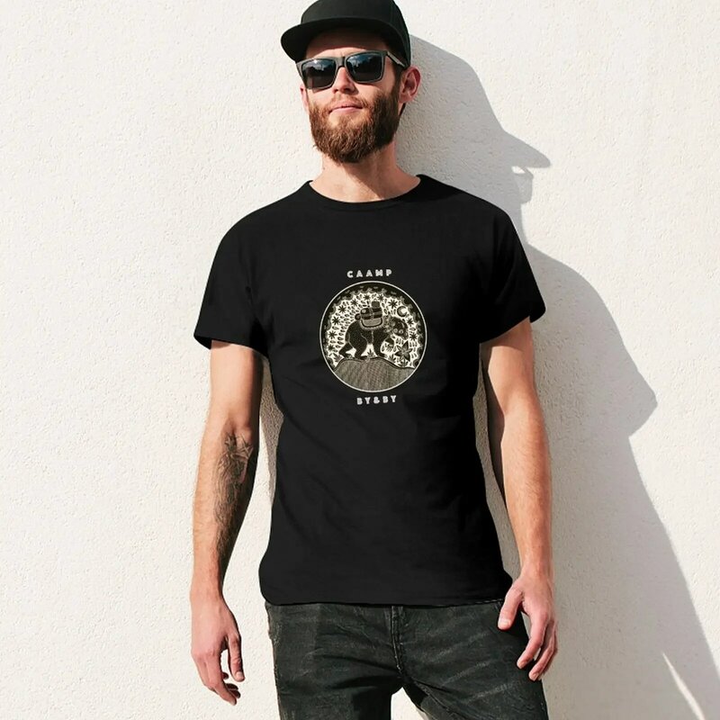 T-shirt Caamp By i By t-shirt szybkoschnący ubrania vintage t-shirt mężczyźni vintage czarni celnicy zaprojektują własną męską koszulkę