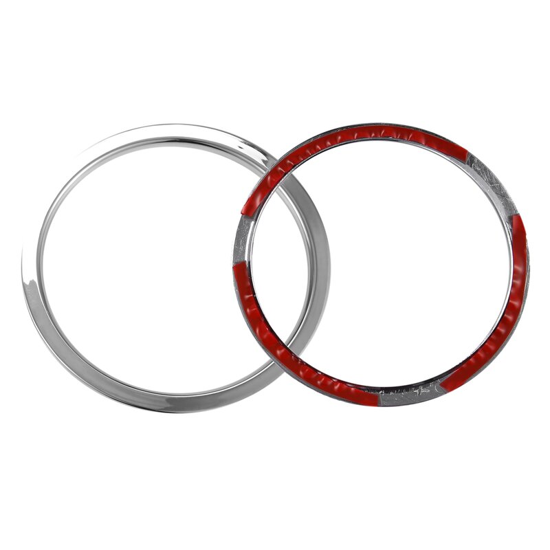 For Nissan Qashqai J11 2014 - 2018 Chrome Car Speaker Ring Shape Sticker Interior Frame Speaker Cover Auto Parts