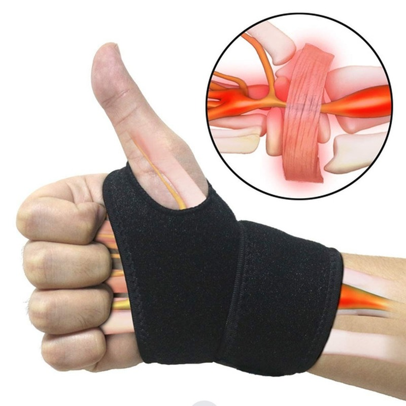 1pcsAdjustable Wristband Gym Training Hand Wrist Brace Carpal Tunnel Sport Sprain Protector Wristbands Support Compression