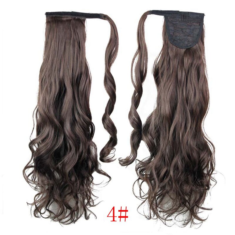 Новые модели модных длинных вьющихся волос, высокотемпературная нить, женские волосы для наращивания, хвост, синтетическое волокно