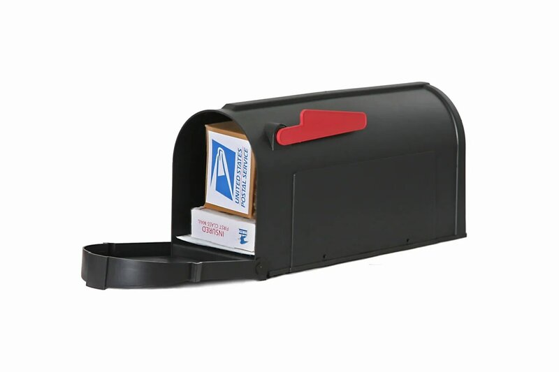 Cassetta postale in plastica Postal Pro Hampton-nera