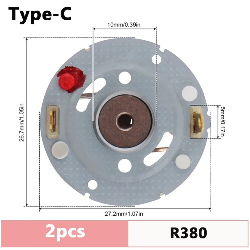 2pcs rs550 rs380 rs775 Gleichstrom motor Kohlebürsten halter für Bohrmaschine/Elektro schrauber mit Kupfer bürsten motor werkzeugen