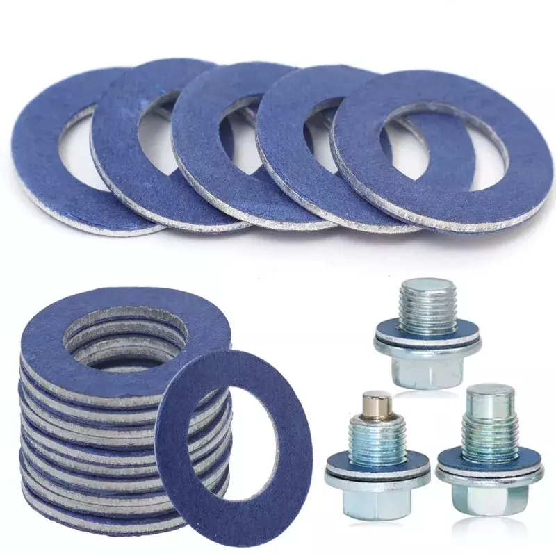 1-20Pcs Oil Drain Plug Gaskets Seal Washer Oil Pan Ring # 90430-12031 Oil Drain Plug Gaskets for Toyota Camry Corolla Auto Parts