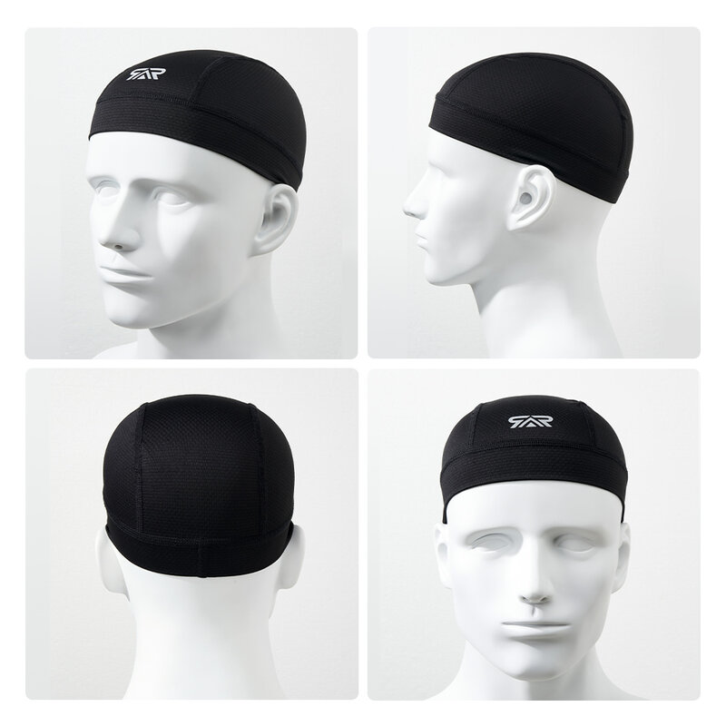 Umidade Wicking Cap Crânio, Respirável e Leve, Ciclismo Capacete Liner Hat, Proteção Solar, 2 PCs, 3PCs