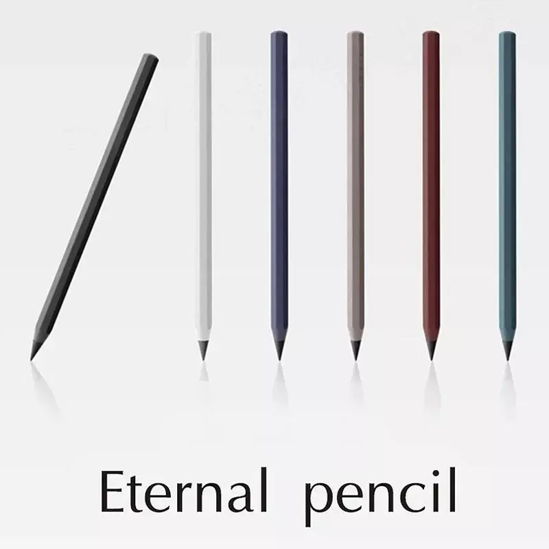Металлический карандаш, новая технология, неограниченное письмо, вечная ручка без чернил, волшебные аксессуары, новые подарки, канцелярские принадлежности