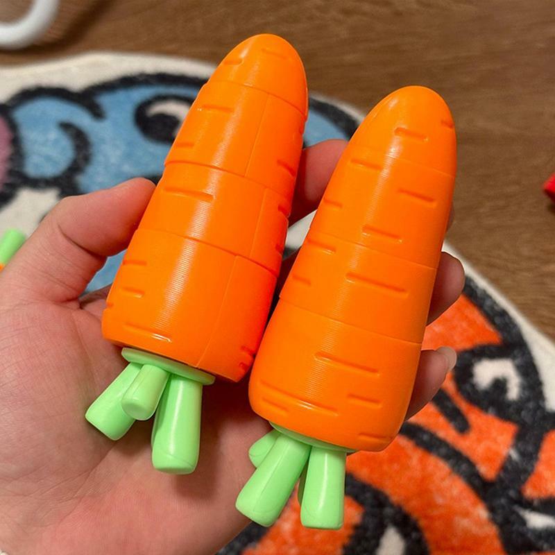 Stretchy Fidget Toy para crianças e adolescentes, extensível Cenoura Fidget Toy, fingir comida, impresso em 3D, gravidade Fidget, brinquedos sensoriais