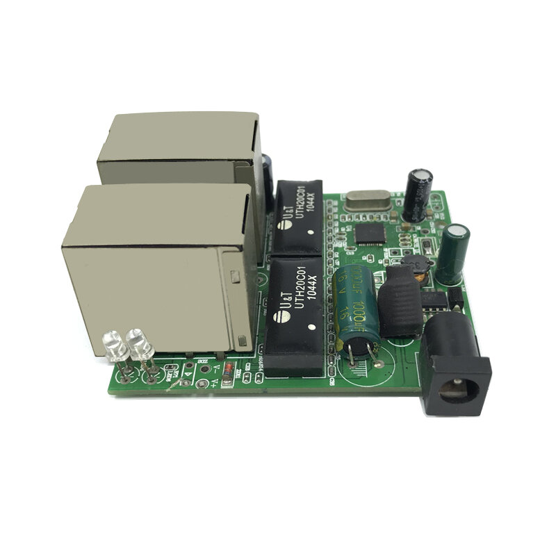 Schnelle schalter mini 4 port ethernet switch 10/100 mbps rj45 netzwerk schalter hub pcb modul board für system integration modul