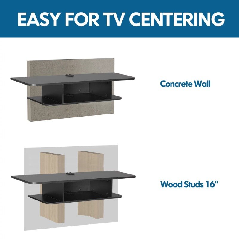 TV Stands  Entertainment Centers FITUEYES Wall Mount TV Stand for TVs up to 50", Black