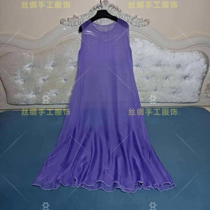 女性の長いノースリーブのナイトドレス、メッシュを介したセクシーな透明な、ゆったりとした寝袋、プラスサイズ