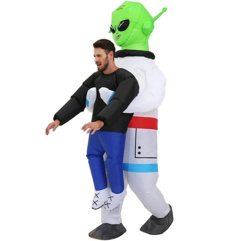 Adult Kids Astronaut Inflatable Costumes Funny Mascot Cartoon Anime Fancy Dress Suit Purim Halloween Party Cosplay Costume