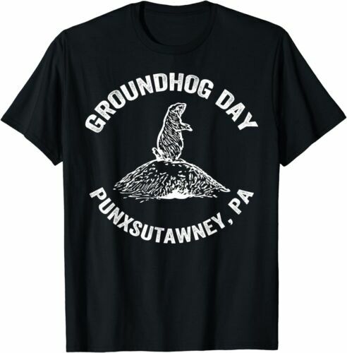 Marmota Punxsutawney camiseta, presente engraçado sombra dia