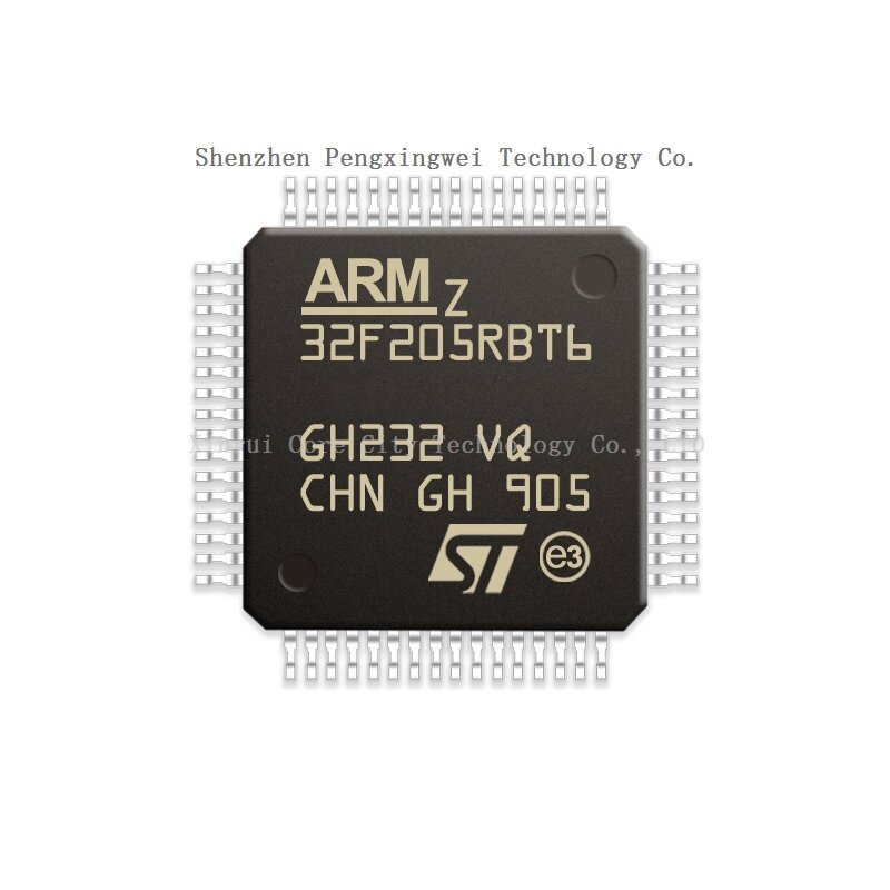 Stm stm32 stm32f stm32f205 rbt6 stm32f205rbt6 auf Lager 100% original neuer LQFP-64 mikro controller (mcu/mpu/soc) CPU