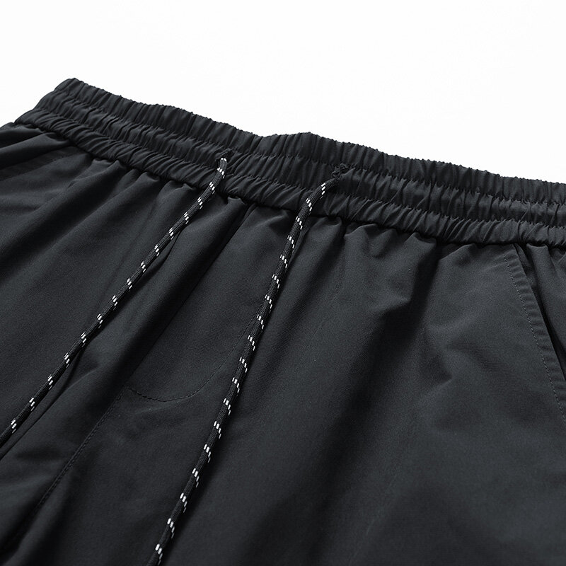 Брюки-карго мужские до колен, Классические летние короткие штаны, с несколькими карманами, водонепроницаемые светильник, защита от пятен, повседневные брюки