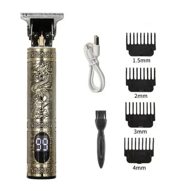 Aparador elétrico profissional do cabelo para homens, máquina de corte do cabelo, cortadores, barbeador recarregável, barbeador