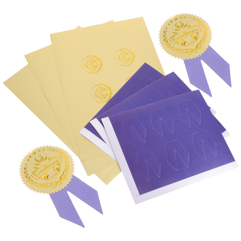 Graduation Commendation Medals Sticker Awards For Kids Encouragement Soccer Paper Adults Children