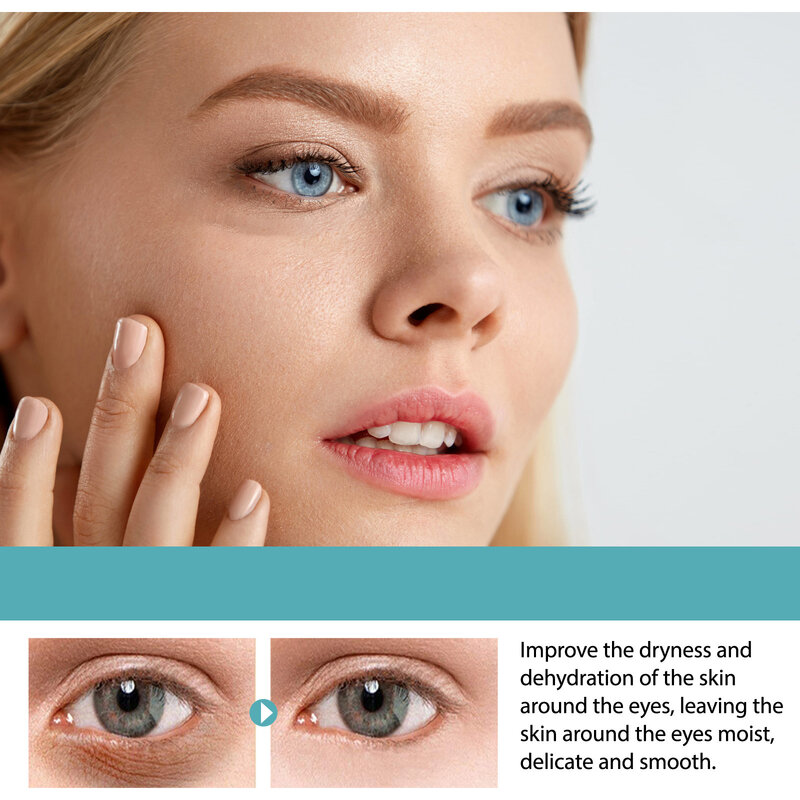 Crema de ojos antiarrugas instantánea, elimina las ojeras, elimina las bolsas de los ojos, mejora la luminosidad, hidratante, reafirmante, cuidado de reparación de ojos
