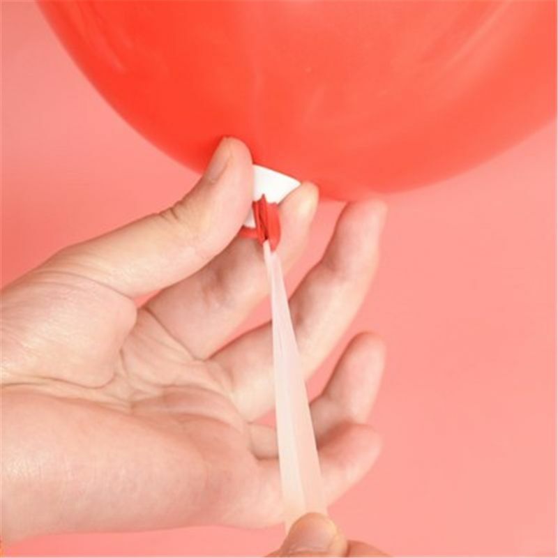 HUYU – fermetures ballons à hélium, 50 pièces, avec sangle en polybande, fermeture ballon à dégagement rapide, bandes à