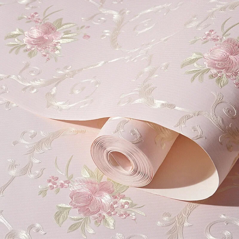 3D auto-adesivo quente floral papel de parede, espessamento decoração da parede, adesivos para menina quarto, sala de estar restaurante, sofá fundo